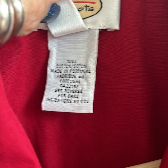 XL Talbots Short Sleeve Button Top - Picture 4 of 10